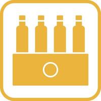 paquete único de icono de vector de cervezas