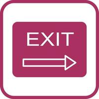 Unique Exit Vector Icon