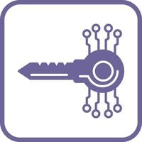 Key Code Vector Icon