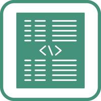 Piece of Code Vector Icon