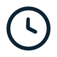 Simple clock icon design png