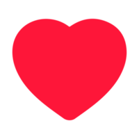 elemento de corazón rojo png