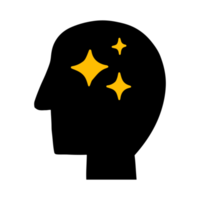 silueta de un persona con estrellas png