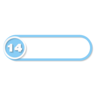 Bullet with number 14 png