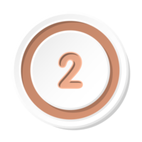 Bullet with number 2 png