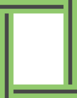 colorida moderno quadro, Armação Projeto. plano colorida fronteira, abstrato forma. esvaziar espaço para seu imagem, cenário e texto. png com transparente fundo