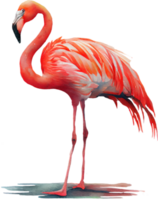 Rosa Flamingo Aquarell png