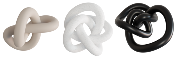 conjunto de elegante 3d geométrico formas, en transparente antecedentes. negro, beige, blanco colores. de moda diseño elementos. cortar fuera objetos. 3d representación. png