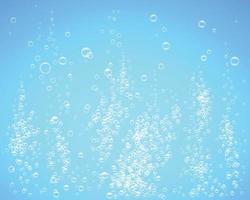 burbujas bajo el agua ilustración vectorial vector