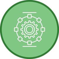 icono de vector de proceso automatizado