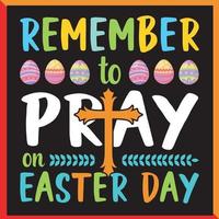 Pascua de Resurrección día ilustrador camiseta diseño vector