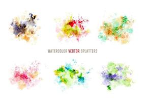 watercolor vector splatters