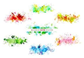 watercolor vector splatters