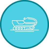 Snowmobile Vector Icon