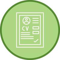 icono de vector de cv