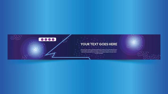 Youtube cover banner template, channel art design, video tutorial banner, social media cover banner, youtube header template