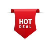 Hot deal banner. Icon hot deal. discount, promo, poster. Modern vector. vector