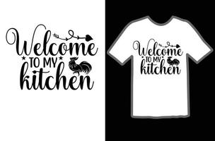 Bienvenido a mi cocina svg diseño vector