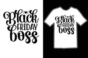 Black friday boss svg t shirt design vector