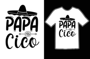 Papa cita svg t shirt design vector