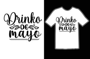 Drinko de mayo svg t shirt design vector