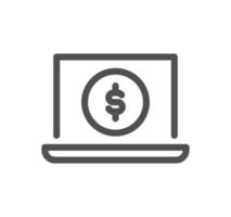 Engine optimization related icon outline and linear vector. vector