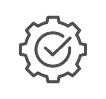 Engine optimization related icon outline and linear vector. vector