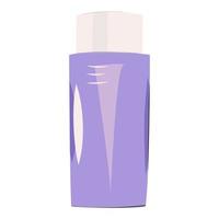 color cosmetic shampoo bottle highlighted in white for your design vector