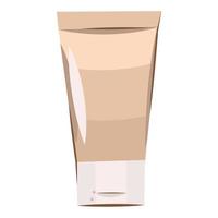 Jar of cosmetic face cream and cream for the body. Vector illustration isolated on white background.