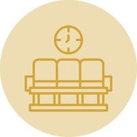 Waiting Area Vector Icon Design