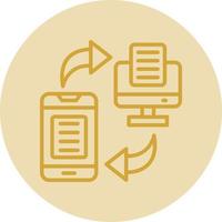 Data Transfer Vector Icon Design