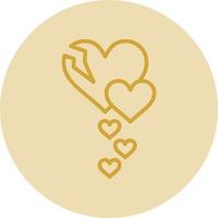 Broken Heart Vector Icon Design