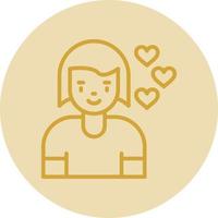 Girlfriend Vector Icon Design