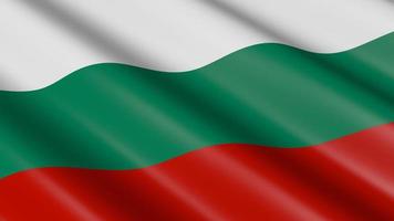 3D Loopable Waving Material Flag of Bulgaria video