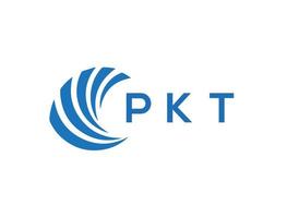 PKT letter logo design on white background. PKT creative circle letter logo concept. PKT letter design. vector