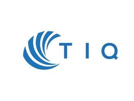 TIQ letter logo design on white background. TIQ creative circle letter logo concept. TIQ letter design. vector