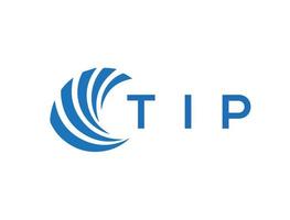 TIP letter logo design on white background. TIP creative circle letter logo concept. TIP letter design. vector