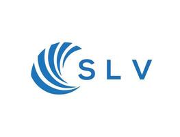 SLV letter logo design on white background. SLV creative circle letter logo concept. SLV letter design. vector