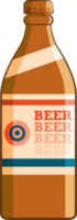 Beer bottle png graphic clipart design