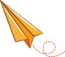 Paper plane png graphic clipart design