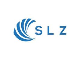 SLZ letter logo design on white background. SLZ creative circle letter logo concept. SLZ letter design. vector