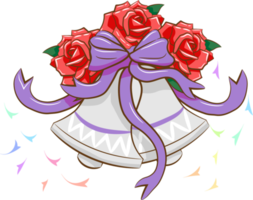Wedding bell png graphic clipart design