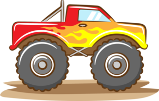 Monster truck png graphic clipart design