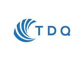 TDQ letter logo design on white background. TDQ creative circle letter logo concept. TDQ letter design. vector