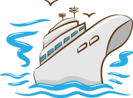 Cruise ship png graphic clipart design