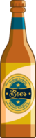 Beer bottle png graphic clipart design