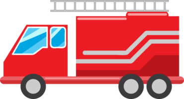 Fire truck png graphic clipart design