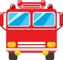 Fire truck png graphic clipart design