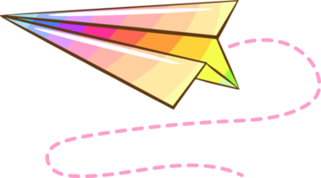 Paper plane png graphic clipart design