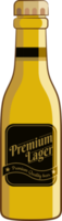 Beer bottle png graphic clipart design